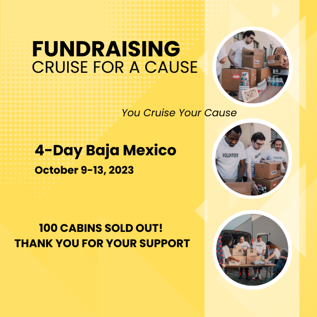 A thank you for supporting a fundraising cruise for nonprofit organization.