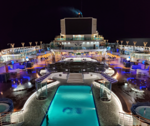 Regal Princess Cruise Ship At Night