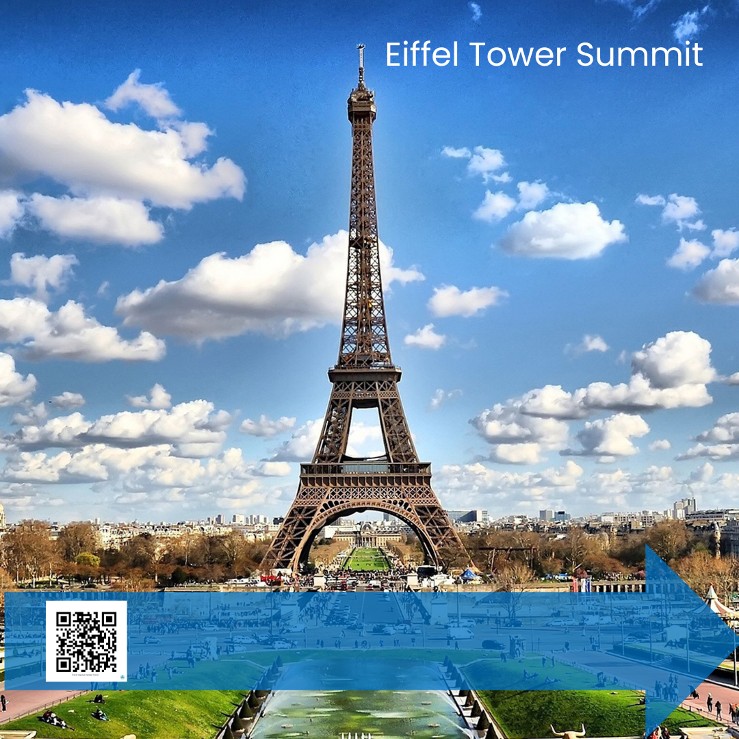 The Eiffel Tower standing tall from a distance