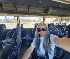 Alone in the buss