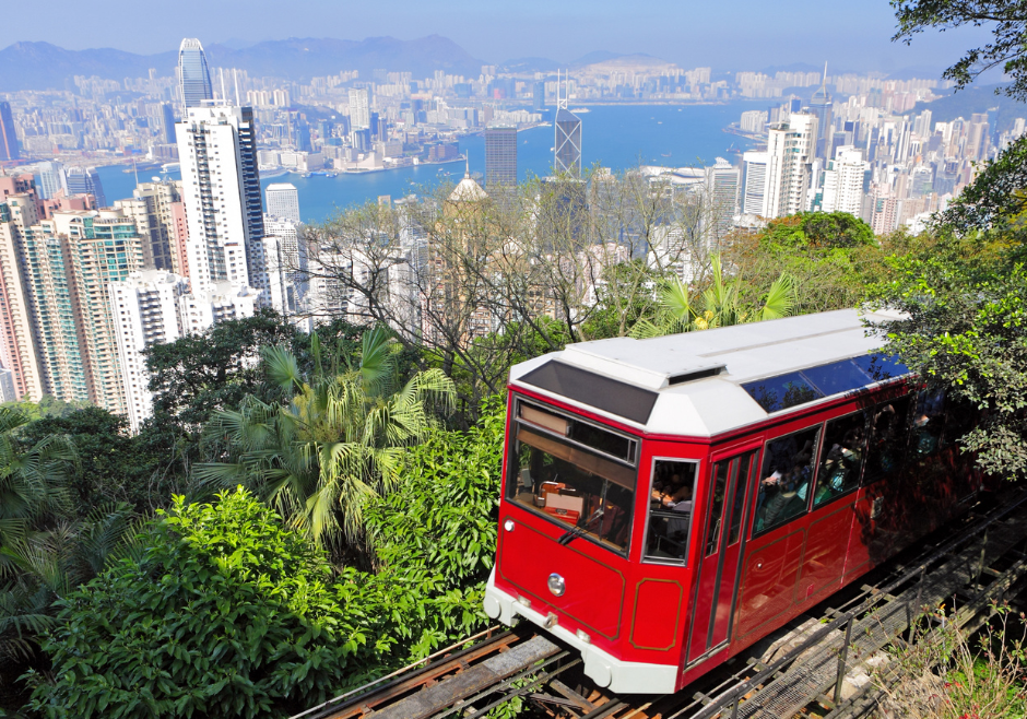 The train to Victoria Peak