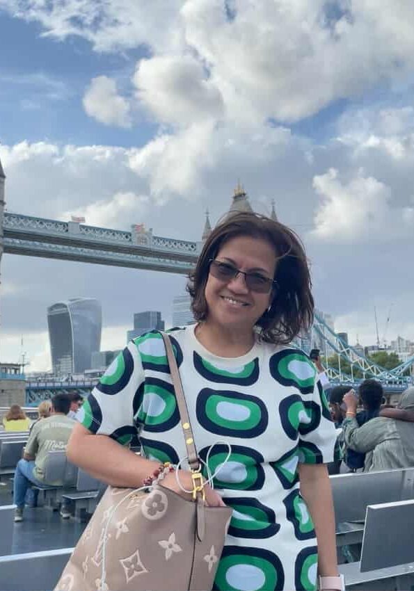 A woman in London