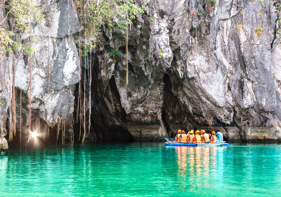 Cruising throught Underground Cave Palawan