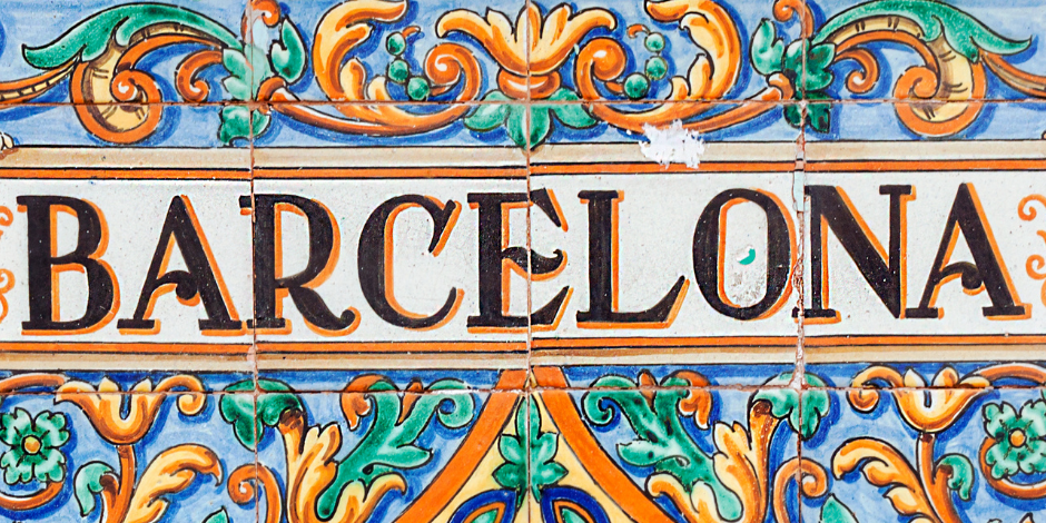 Spain Barcelona Sign